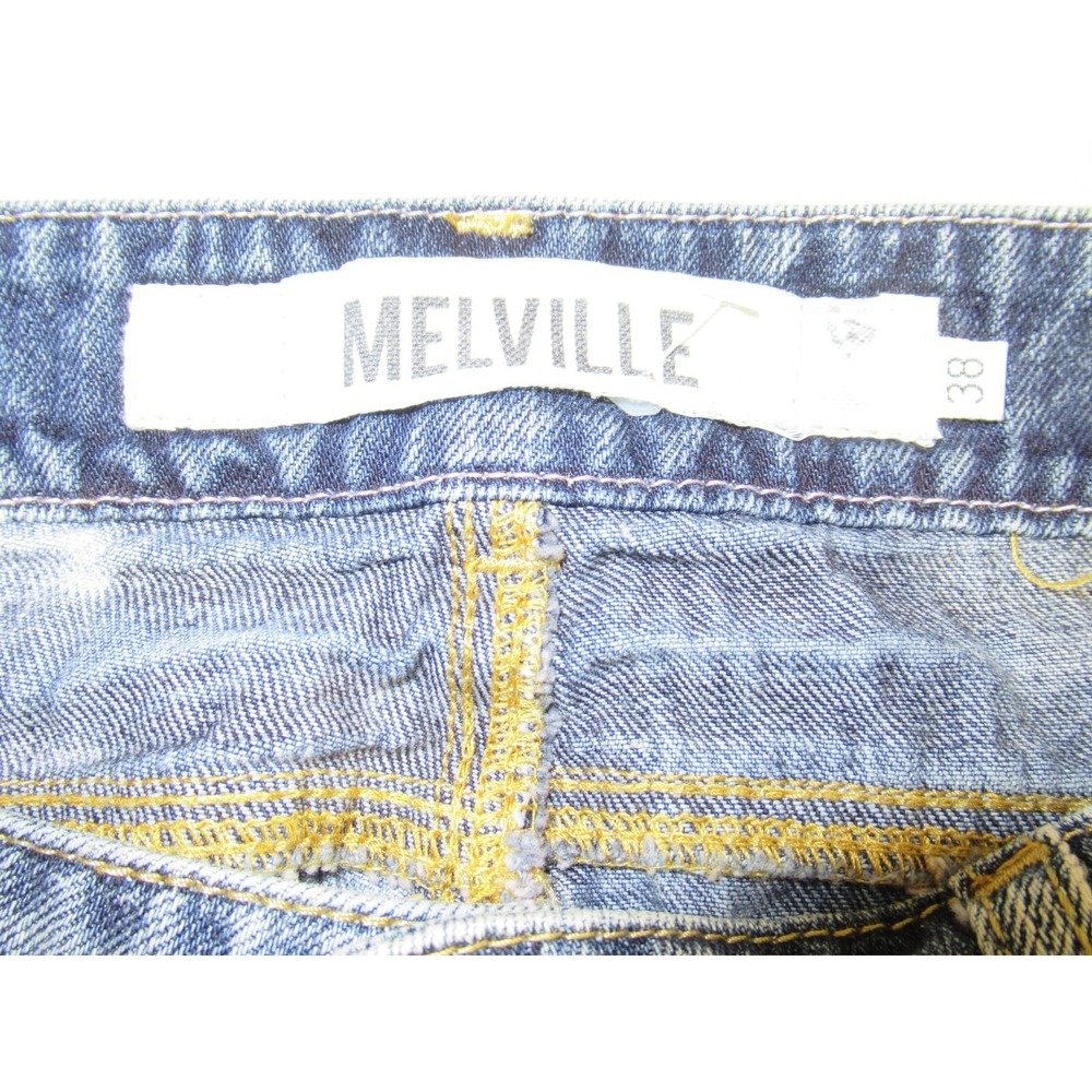 Melville Size 38 or US Small Blue Distressed Denim Cut Off Shorts EURO - Picture 5 of 7